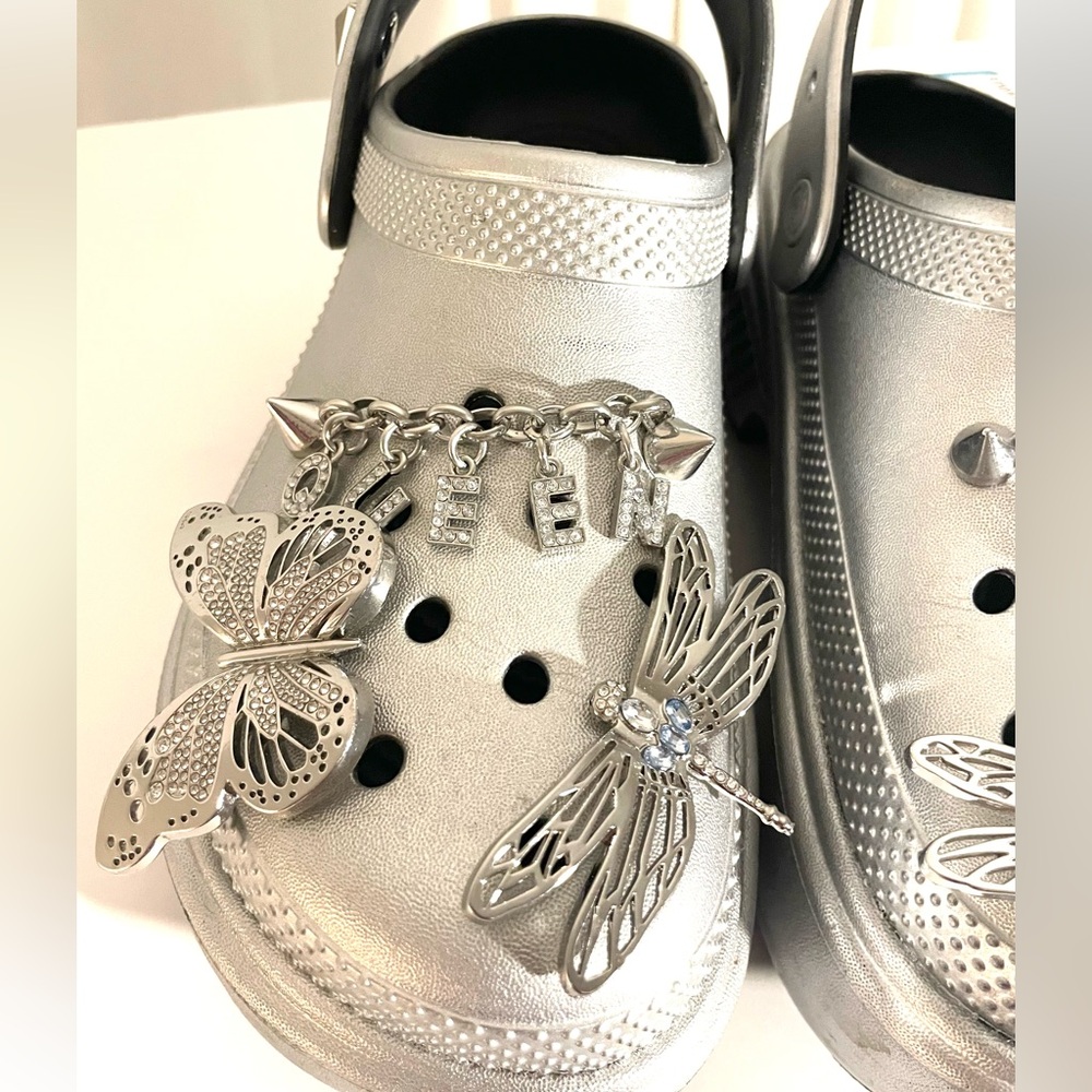 Crocs Stomp Clog Metallic Silver l. - Picture 6 of 17